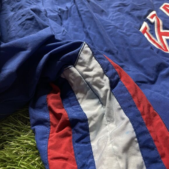 VTG NCAA Kansas Jayhawks Reversible Jacket Mens XL Starter Pullover 90s Vintage - Picture 8 of 16